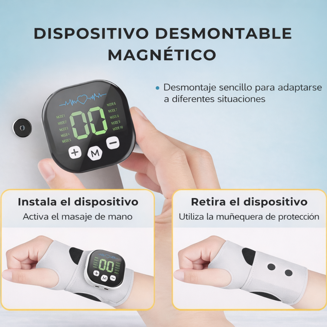 Muñequera Terapéutica para Alivio de Mano